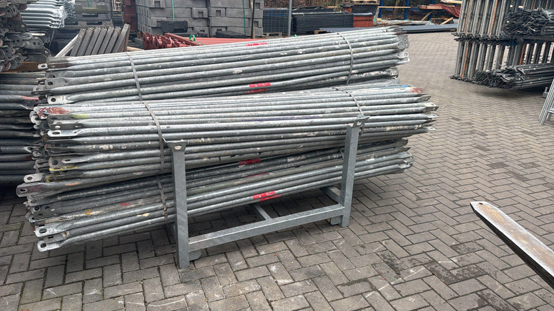 100 Stück Rückengeländer SL 250cm von MJ / Assco / Altrad Gerüst, gebraucht Rückengeländer MyScuff
