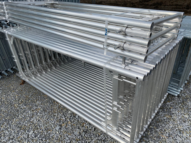 Alu Fassadengerüst 24x4m | 108m² Gerüst | Komplettset NEU Alugerüst Scaff24