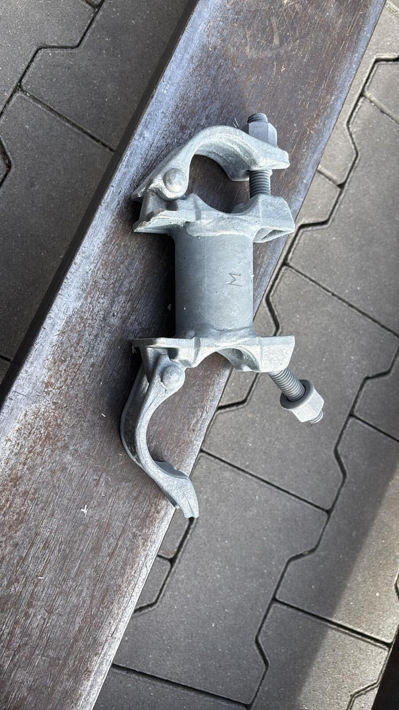 Distanzkupplung 16 cm – Gebrauchte Gerüstkupplung für Stahlrohrsysteme Scafom-Rux