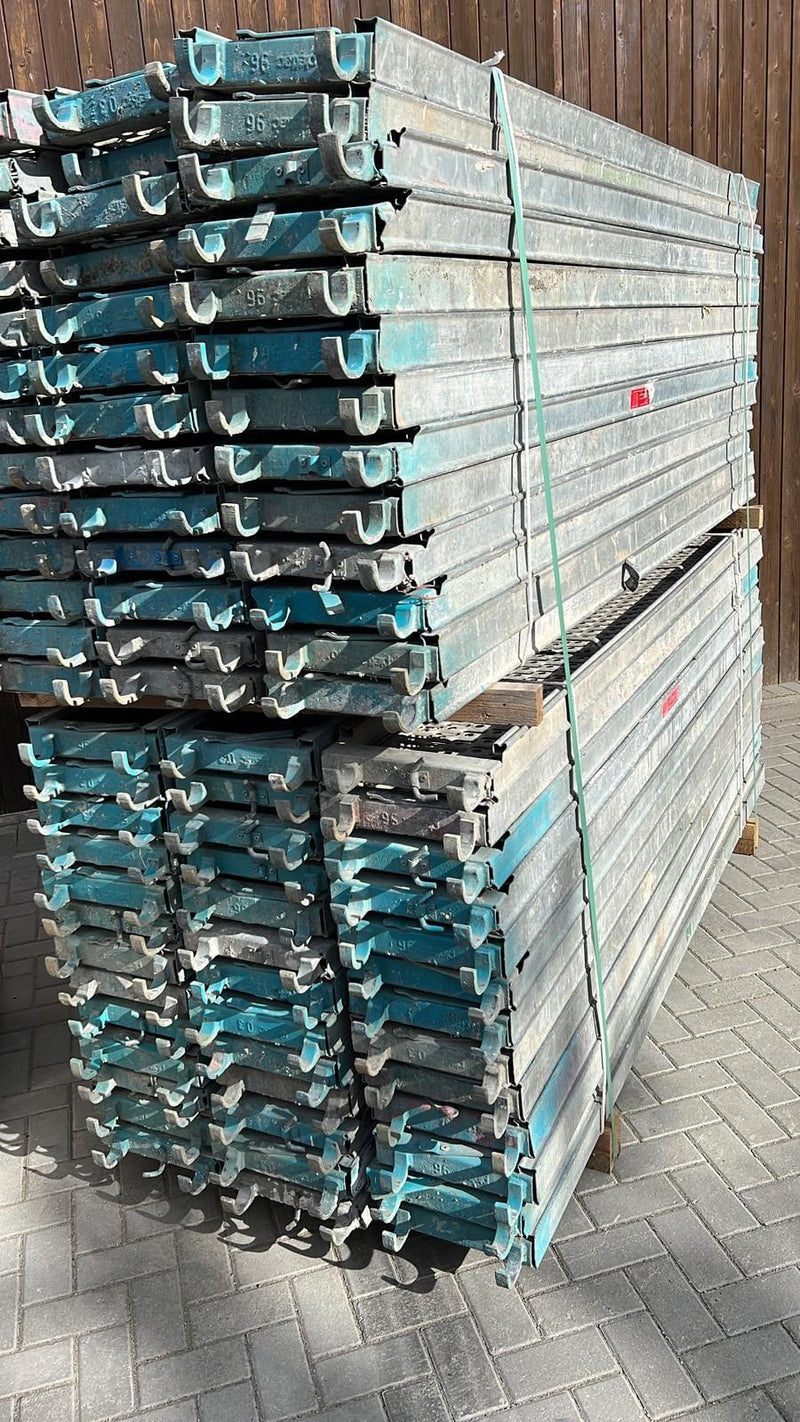 MJ Combi / Altrad / Assco / Rux STAHLBODEN ROHR-AUFLAGE 2,50x0,32 M METR. Stahlboden MyScuff