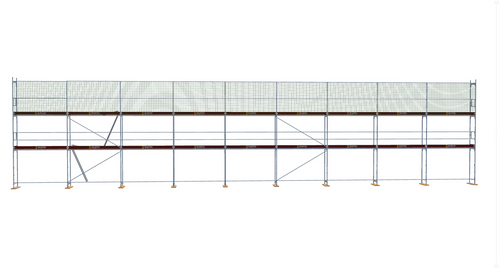 179,6m² Gerüst neu kaufen 27x6m Baugerüst Dachfanggerüst Stahlgerüst Dachfanggerüst Scaff24 