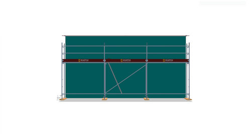 Alu Gerüst kaufen gebraucht 9x4m Baugerüst Fassadengerüst Alugerüst 41,45m² - (E) Alugerüst Scaff24 