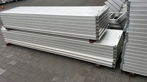 Aluboden mit Alu-Belag 250x64cm Aluboden - Alubleag MyScuff 