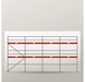 Fassadengerüst 10 x 6 m | 65 m² | Stahl / Holzbelag Fassadengerüst Scaff24 