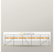 Fassadengerüst 12,5 x 4 m | 56,25 m² | Stahl / Holzbelag | RUX65 Fassadengerüst Scaff24 