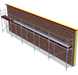Fassadengerüst 12,85 x 4 m | 57,83 m² | Stahl / Stahlboden | S73 Fassadengerüst Scaff24 