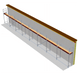 Fassadengerüst 20 x 4 m | 90 m² | Alu / Sperrholz | SL74 Fassadengerüst Scaff24 