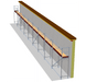 Fassadengerüst 22,5 x 4 m | 101,25 m² | Alu / Sperrholz | SL74 Alugerüst Scaff24 