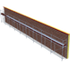 Fassadengerüst 23,13 x 4 m | 104,09 m² | Stahl / Stahlboden | S73 Fassadengerüst Scaff24 