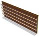 Fassadengerüst 25 x 10 m | 262,5 m² | Stahl / Holzbelag | SL74 Gerüst Scaff24 
