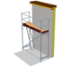 Fassadengerüst 2,5 x 4 m | 11,25 m² | Alu / Sperrholz | SL74 Fassadengerüst Scaff24 