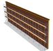 Fassadengerüst 25 x 8 m | 212,5 m² | Stahl / Holzbelag | SL74 Fassadengerüst Scaff24 