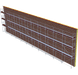 Fassadengerüst 28,27 x 8 m | 240,3 m² | Stahl / Stahlboden | S73 Fassadengerüst Scaff24 