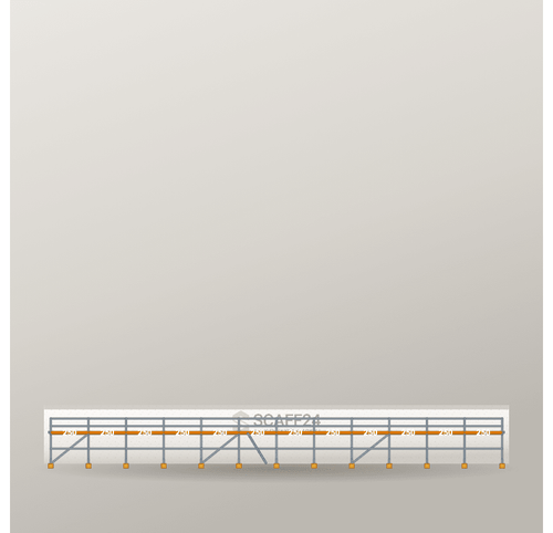 Fassadengerüst 30 x 4 m | 135 m² | Stahl / Holzbelag | R65 Fassadengerüst Scaff24 