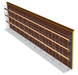 Fassadengerüst 30 x 8 m | 255 m² | Stahl / Holzbelag | SL74 Fassadengerüst Scaff24 