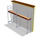 Fassadengerüst 5 x 4 m | 22,5 m² | Alu / Sperrholz | SL74 Alugerüst Scaff24 