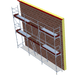 Fassadengerüst 7,71 x 6 m | 50,12 m² | Stahl / Stahlboden | S73 Fassadengerüst Scaff24 