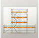 Giebelgerüst 12 x 10 m | 66 m² | Stahl / Holzbelag | RUX65 Giebelgerüst Scaff24 