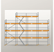 Giebelgerüst 12 x 10 m | 90 m² | Stahl / Holzbelag | RUX65 Giebelgerüst Scaff24 
