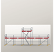Giebelgerüst 12,5 x 6 m | 36,25 m² | Stahl / Stahlboden | SL74 Giebelgerüst Scaff24 