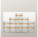 Giebelgerüst 15 x 10 m | 91,5 m² | Stahl / Holzbelag | RUX65 Giebelgerüst Scaff24 