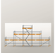 Giebelgerüst 15 x 8 m | 61,5 m² | Stahl / Holzbelag | RUX65 Giebelgerüst Scaff24 