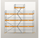 Giebelgerüst 9 x 10 m | 64,5 m² | Stahl / Holzbelag | RUX65 Giebelgerüst Scaff24 