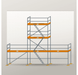 Giebelgerüst 9 x 8 m | 34,5 m² | Stahl / Holzbelag | RUX65 Giebelgerüst Scaff24 