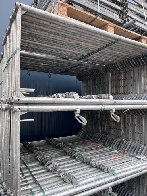 Layher / Altrad / MJ Uni Connect Gebraucht Fassadengerüst Alugerüst 34,7m² Gerüst-Set MyScuff 