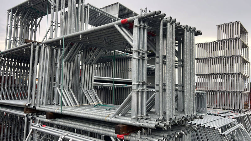 Maurergerüst 10×6 m | 65 m² – 2 Ebenen | 110 cm Breite | Neu Maurergerüst Scaff24 