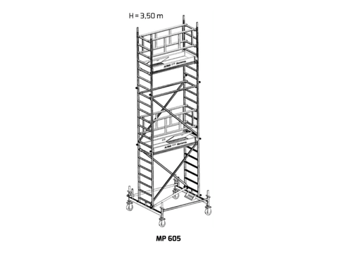 Rollgerüst MP 605 Rollgerüst Scaff24 