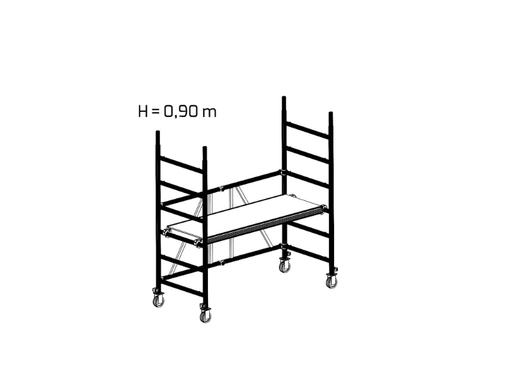 Rollgerüst MP Mini 601 Rollgerüst Scaff24 