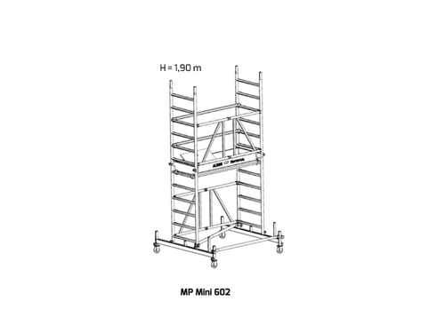 Rollgerüst MP Mini 602 Rollgerüst Scaff24 