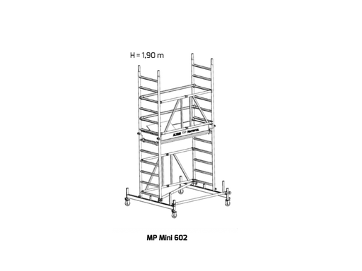 Rollgerüst MP Mini 602 Rollgerüst Scaff24 