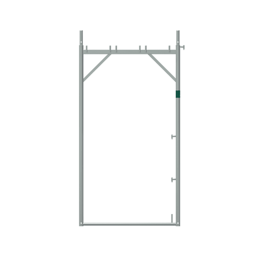 Stahl-Vertikalrahmen SL100 110cm breit | DIBt & EN verzinkt (Varianten) Stahlrahmen MyScuff 