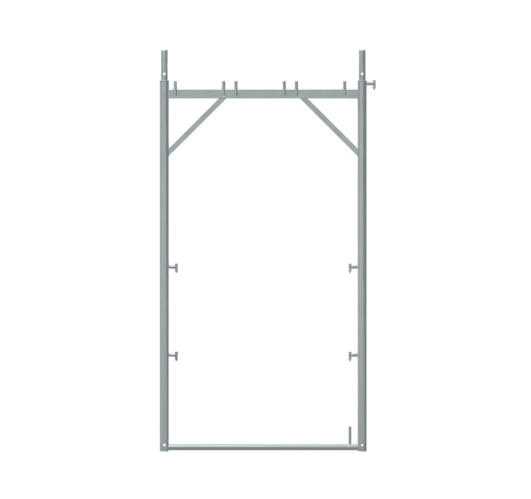 Stahl-Vertikalrahmen SL100 110cm breit | DIBt & EN verzinkt (Varianten) Stahlrahmen MyScuff DE-Zulassung (Dibt) Stahlrahmen 200x110cm mit vier Kippstiften 