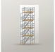 Treppenturm 8 x 8 m | Stahl / Holzbelag | SL74 Treppenturm Scaff24 