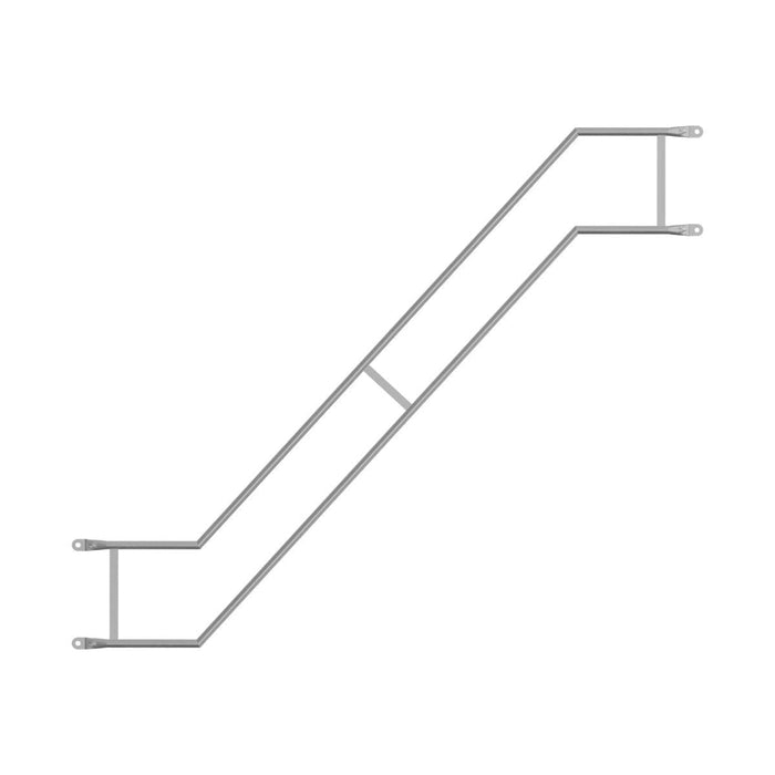 Außengeländer Alu für Podesttreppe SL - (250cm und 300cm) Außengeländer Scaff24 